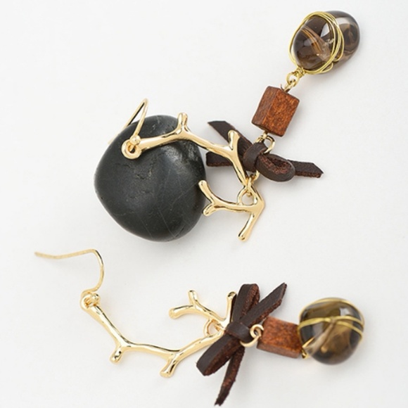 Original Design Smoky Quartz Dangle Earrings - Picture 7 of 7